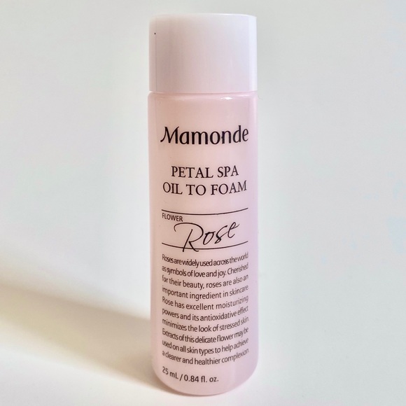mamonde petal spa oil to foam cleanser